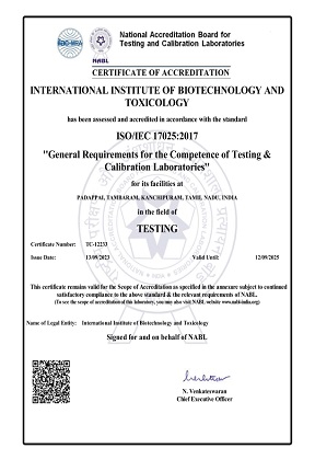 ISO 17025 2017 Certificate